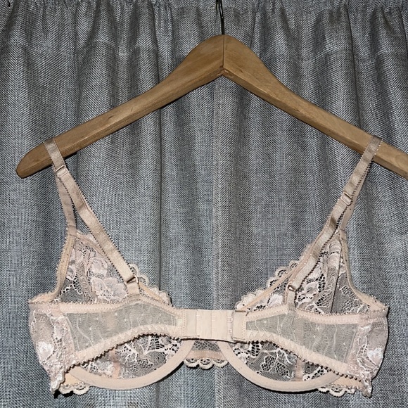 Apt. 9 Sheer Tan Lace Underwire Bra 34C - Picture 2 of 10